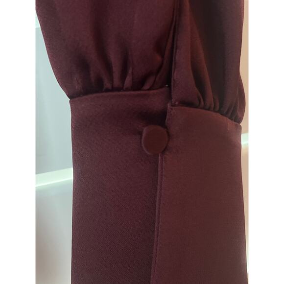 NWT - Jonathan Simkhai’s Cameron satin mini dress in Mulberry - Size 2 - Picture 6 of 6